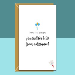 Funny 30th Birthday Card â€“ Personalised - Humorous Card for Him or Her - Ideal for friend, brother, sister, colleague turning 30 years old