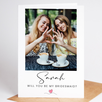 Bridesmaid Proposal Card - Will you be my Personalised Card