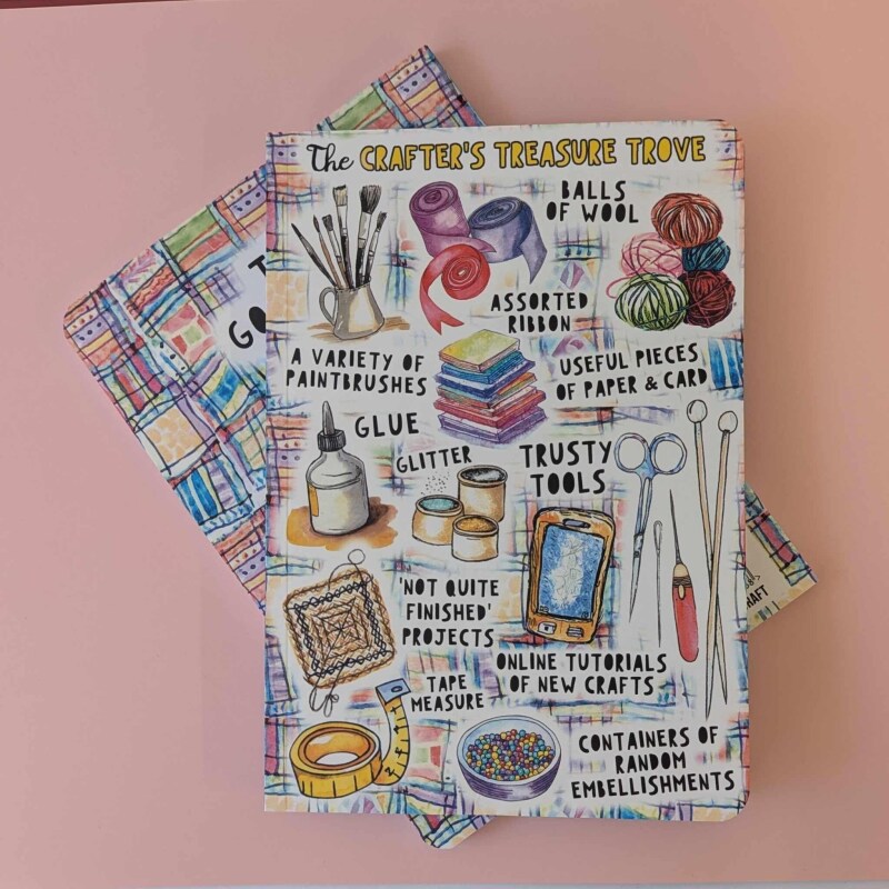 Crafter's Treasure | A5 Lined Notebook | Notepad