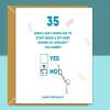 Funny 35th Birthday Card - Personalised - Rude Card for Son, Daughter, Brother, Sister, Friend, or anyone turning 35 years old - Blank inside - Small