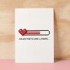 Valentine's Card For Him Valentine's Day Card For Boyfriend or Husband Card For Friend Valentine's Card For Gamer - Large (5x7) / Blank Message