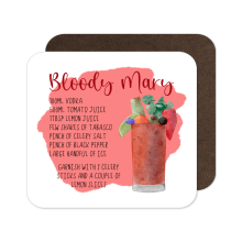 Cocktail Recipe Coaster - Bloody Mary