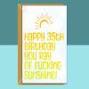 35th Birthday Card - Personalised inside - For Him or Her - For friend, brother, sister, colleague, or anyone else turning 35 years old - Blank inside - Regular - Matte