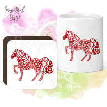 Mug & Coaster Set - Zentangle Chinese New Year Animal