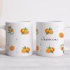 Personalised Orange Print Mug