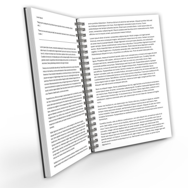 Wire Document Binding - Custom Printed Documents - A5 Document
