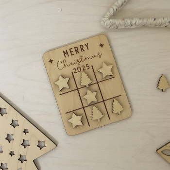 Merry Christmas Favour Game / Noughts and Crosses / Table Favours / Table Decoration / Mini Games