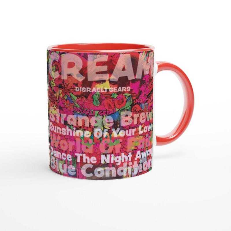Cream Disraeli Gears Vinyl Album Track Mug - Ceramic White