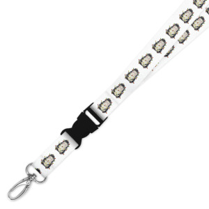 Double Breakaway Lanyard - Hedgehog in Christmas Lights