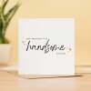 Anniversary Card For Husband Handsome Husband Anniversary Card - Square (5.5x5.5) / Blank Inside