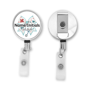 Personalised Metal ID Reel - Nursing Coquette Bow