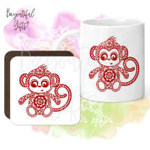 Mug & Coaster Set - Zentangle Chinese New Year Animal