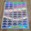 Holographic, White or Silver Cloud Stickers 100 in a set - Holographic