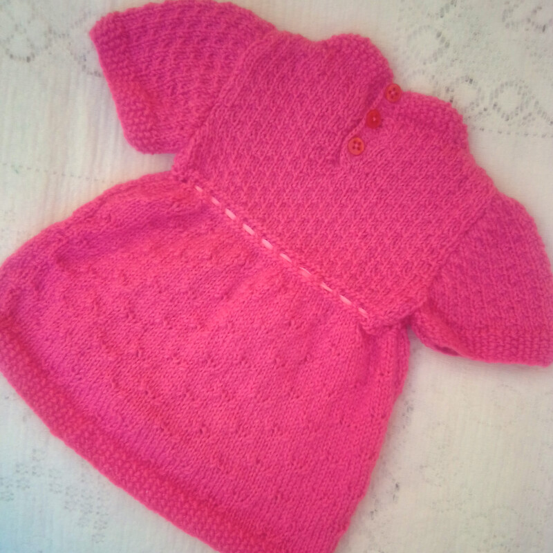 Baby Girls 6 Piece Dress Outfit - Chest Size