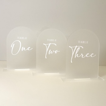 Arched Table Numbers / Table Number Signs / Table Names / Modern Calligraphy /  Table Decorations / Personalised