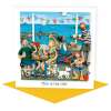 Coastal Art Card - This is the Life! - Polymer Clay Art by Erica Sturla - Seaside Card UK