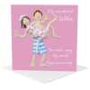 Wonderful wife anniversary card - designed by Erica Sturla - 15cm square and blank inside, made in the UK