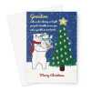 Merry Christmas Card For Grandson - Cute Polar Bears - A5 Greeting Card - A5 Portrait - 1 Card