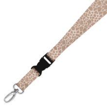 Double Breakaway Lanyard - Giraffe Animal Print