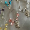 Set of 6 Wine Glass Tree of Life Charms