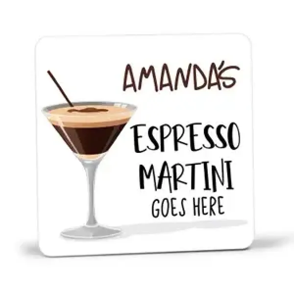 Personalised Drinks Coaster - Espresso Martini