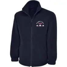 Personalised Embroidered Healthcare Fleece Jacket - Daisies & Bows - XS | UK 8