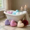 Set of 6 mixed Love Heart Bath Bombs 70g