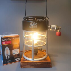 Bullfinch Hand light No. 1616 - Converted to Electric on a wooden base