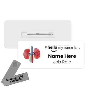 Name Badge - Watercolour Organs Hello My Name is... - Kidneys