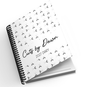A5 Personalised Spiral Bound Diary - Hairdresser Scissors | Yearly | Academic | Appointment
