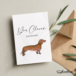 Congratulations Card - You Clever Sausage