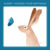 Holy Mackerel Big Blue nature and countryside themed belated birthday card by Ailsa Black - 15cm square - blank inside