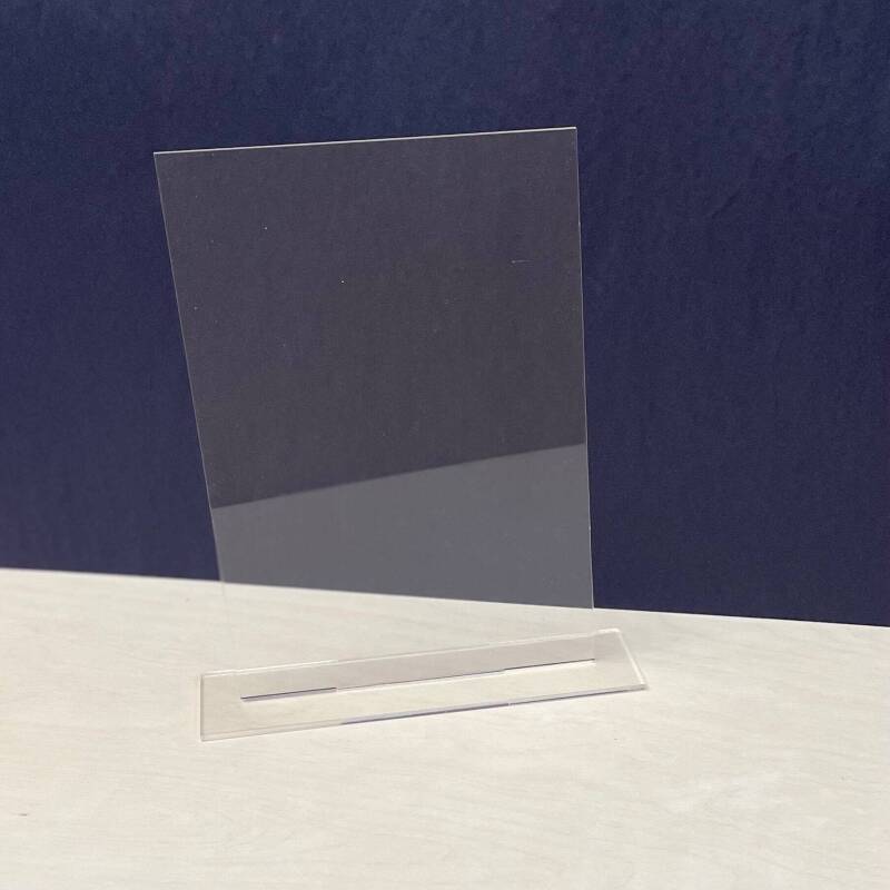A5 A4 Clear Rectangle Acrylic Table Number or Sign Blank with Stand / Rectangle with Stand / Acrylic Blanks / Wedding / DIY Signage / 3mm - A5