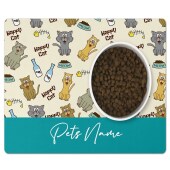Cat Bowl Mat, Personalised Pet Bowl Mat