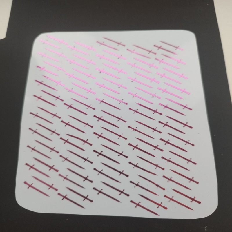 100 Chrome Vinyl Sword stickers - 1 - Gold