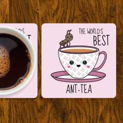 Funny Auntie Coaster: Novelty Ant-Tea Gift