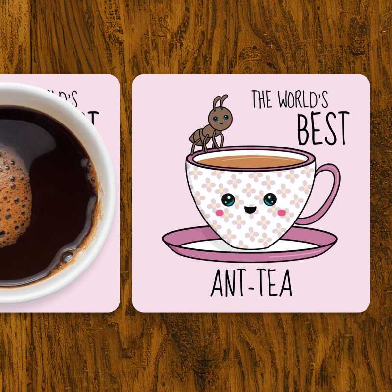 Funny Auntie Coaster: Novelty Ant-Tea Gift