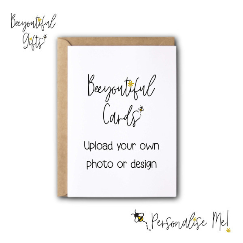 Upload your own image Greeting Card - Custom Order - A6 - 4.1" x 5.8"