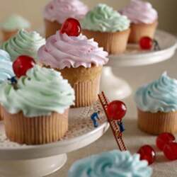 Fairy Cakes 150mm Square Greetings Card by Akiko Ida and Pierre Javelle