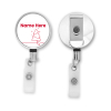 ID badge reel Personalised Metal ID Reel - Christmas Tree Line Drawing