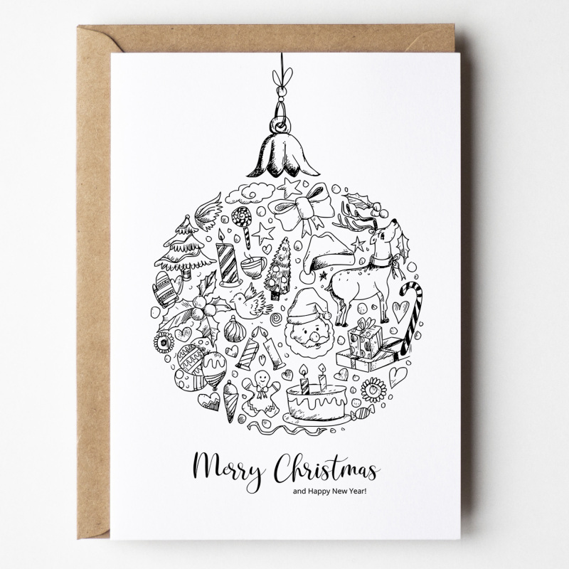 Corporate Christmas Cards Branded | Corporate | Company | Christmas Cards for Clients  Staff, Co-Workers, Teams & Clubs Christmas Cards - A6 - 4.1" x 5.8"