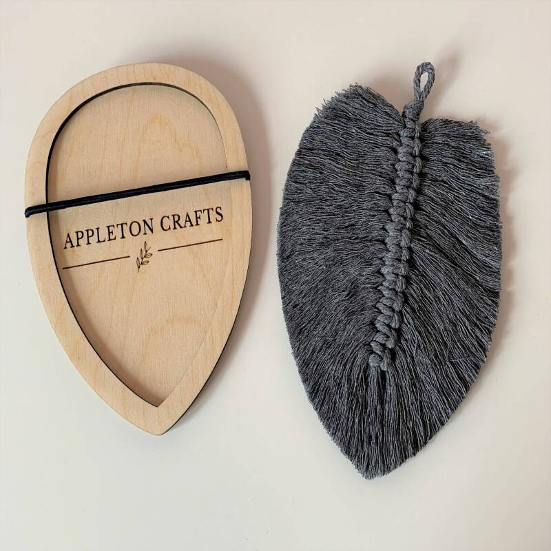 Macrame Leaf & Feather Cutting Template / Macrame Wall Hanging Tool /  Macrame Cutting Template / Cutting Tool - Extra Small