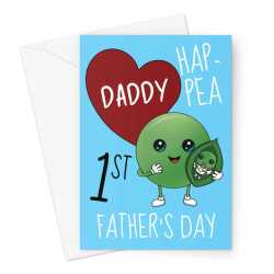 First Father's Day Card For New Dads - Cute Pea Joke