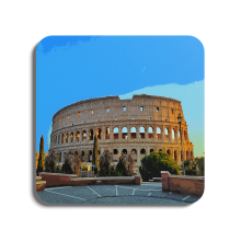 Rome Colosseum - Italy | Global Artwork Wooden Coaster