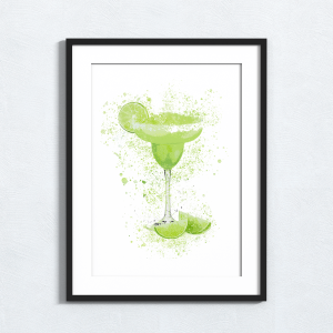 Margarita Splash Effect Art Print