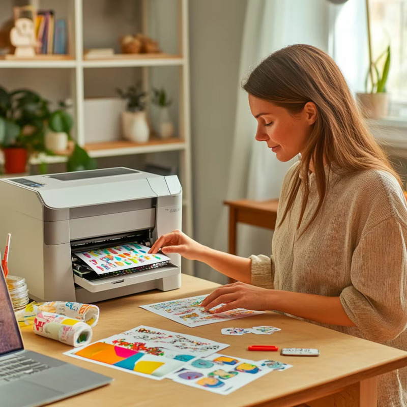 Hands Professional 10 Sheets A4 Clear Vinyl Sticker Paper Self Adhesive