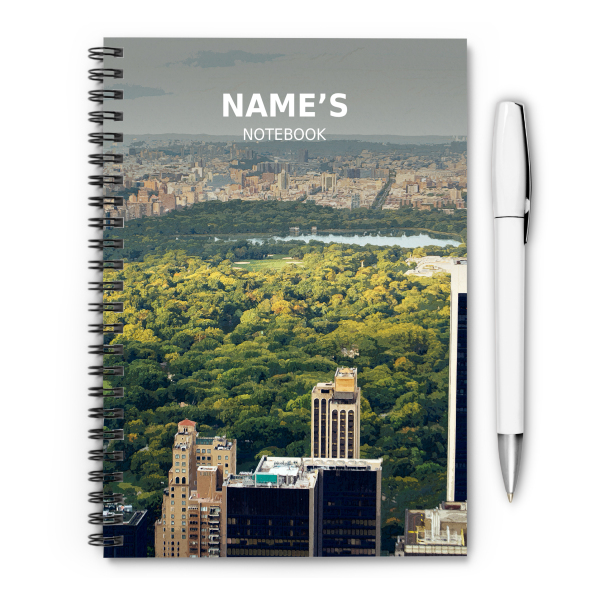 Personalised A5 Artwork Notebook - Central Park - New York