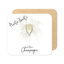 Personalised Champagne Coaster with Splash Effect