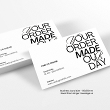 Business thank you cards - Your order means the world to us - Sample