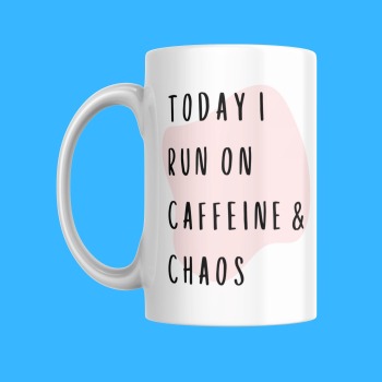 Funny Mug for Him or Her - Caffeine - For Birthday, Christmas, Yourself, Secret Santa, Office Mugs